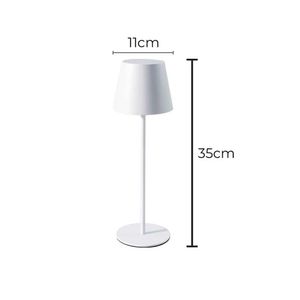 Luminária de mesa Milano 3W Luz Amarela 3000K Branca Bivolt - 3981 - Gaya