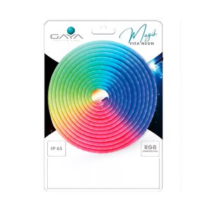 Kit de Fita LED Neon Magik RGB 10W 24V - 7195 - Gaya