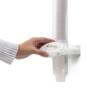 Dispenser Poupador De Copos 50Ml Coffee Nobre