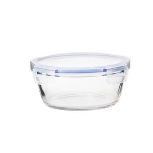 Pote Hermético De Vidro Redondo Com Tampa 650Ml - Hasiera
