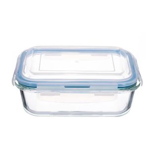 Pote Hermético De Vidro Retangular Com Tampa 1050Ml - Hasiera