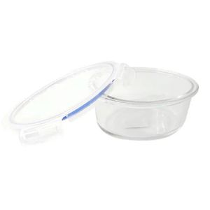 Pote Hermético De Vidro Redondo Com Tampa 650Ml - Hasiera