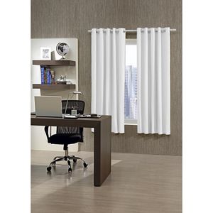 Corta Luz 420X250 Ilhos Branca/Cinza Bella janela