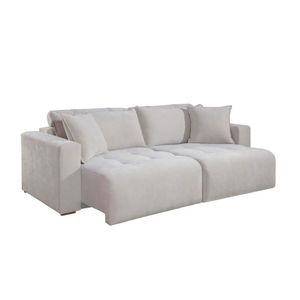 Sofá Creta 240cm Bege 9001 Leodecor