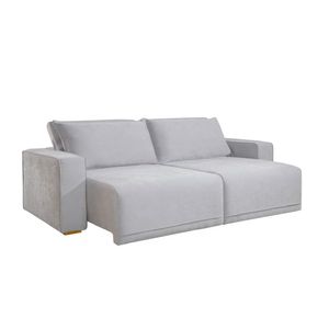 Sofá Pollo 220cm Cinza 9004 Leodecor