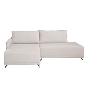 Sofá Lv012 240cm Cinza Claro 5021 Leodecor