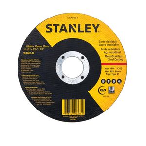 Disco Abrasivo Corte Inox 4 1/2"X1.0X7/8 Stanley