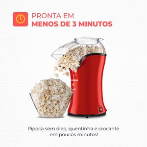 Pipoqueira Popflix 1200W 220V Vermelho PP-03 Mondial