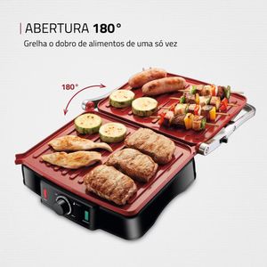 Press Grill 180° 2000W 220V Preto/Inox PG-02 Mondial