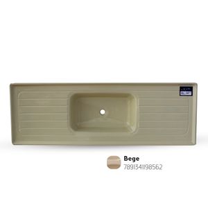 Pia de Mármore Sintético 150X50cm Bege Fibrasol