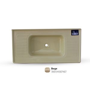 Pia de Mármore Sintético 100X50cm Bege Fibrasol
