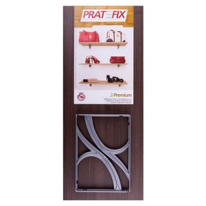 Prateleira Tabaco Premium 30x60cm Com Suporte Premium Pratefix