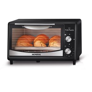 Forno Elétrico Mondial Pratic Cook 6 Litros Preto 220V