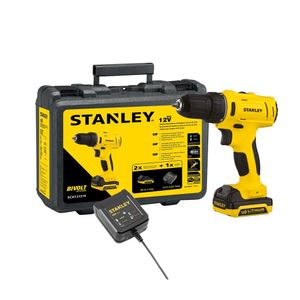Parafusadeira Furadeira Impacto 12V Com1 Bat+Maleta Stanley