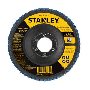 Disco Flap Fibra Con 4-1/2" X 7/8" Z40 Stanley