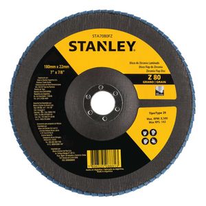 Disco Flap De Zirconia 180X22 23Mm G80Stanley