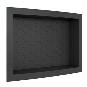 Nicho Para Banheiro em Plástico Injetado 40X27X10cm Preto Max Cozimax