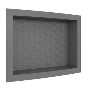 Nicho Para Banheiro em Plástico Injetado 40X27X10cm Cinza Max Cozimax