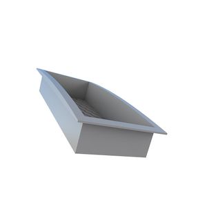 Nicho Para Banheiro em Plástico Injetado 60X27X10cm Cinza Max Cozimax