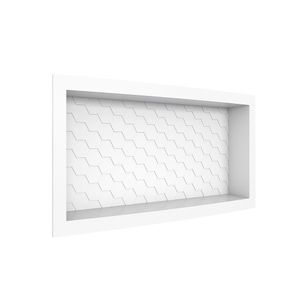 Nicho Para Banheiro em Plástico Injetado 60X27X10cm Branco Max Cozimax