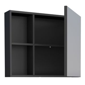 Espelheira Para Banheiro em Aço Preto Ameixa Cozimax