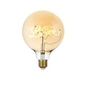 Lâmpada de LED Filamento G125 4W Âmbar Love Bivolt - Gmh
