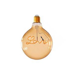 Lâmpada de LED Filamento G125 4W Âmbar Lovep Bivolt - Gmh