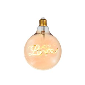 Lâmpada de LED Filamento G125 4W Âmbar Lovep Bivolt - Gmh