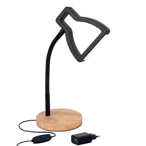 Luminária de Mesa 3D 5W Preta Orion Bivolt - Gmh