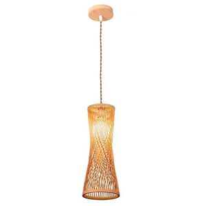 Pendente Bambu 42CM Bege Nova Guiné Bivolt - Gmh