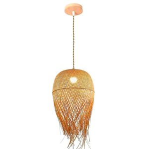 Pendente Bambu 35CM Bege Taiti Bivolt - Gmh