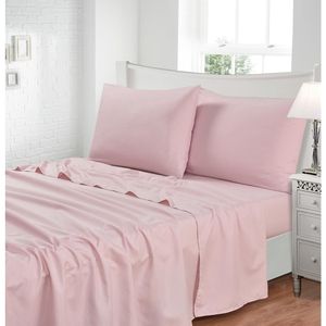 Lençol Toque De Seda Liso Jg King 4pcs Rose Jolitex