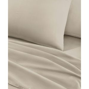 Fronha Toque De Seda Liso 50cm x 70 cm Bege Jolitex