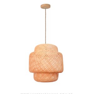 Pendente Bambu 40CM Bege Bali Bivolt - Gmh