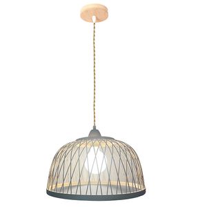 Pendente Bambu 40cm Bivolt Bege Austrais Gmh