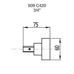 Acabamento Para Base Deca E Similares C-420 509 3/4 Fani