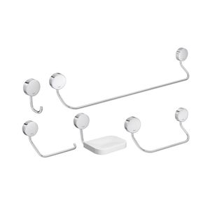 Kit de Acessórios para Banheiro com 5 peças Net Cromado - 2000.C01  - Deca
