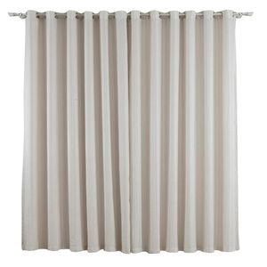 Cortina Naturalle Gardênia 2,60X1,70 0001 Branco/Areia Becadecor