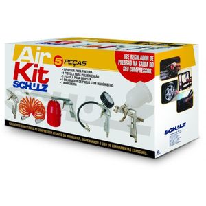 Kit Acessórios Para Compressor Air Kit 5 Peças Schulz