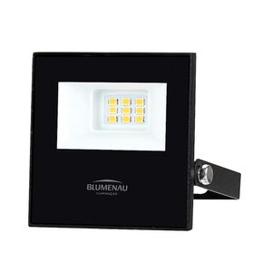 Refletor LED Play 10W Luz Amarela 3000K Preto Bivolt - 78103000 - Blumenau