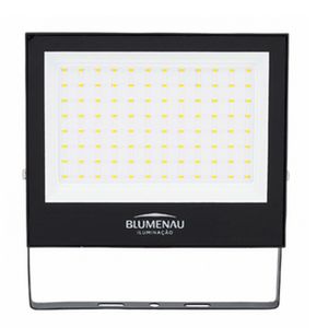 Refletor LED Play 100W Luz Amarela 3000K Preto Bivolt - 78100300 - Blumenau