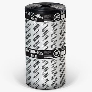 Lona Preta 8X100 C/40Kg 50 Micras Lonax