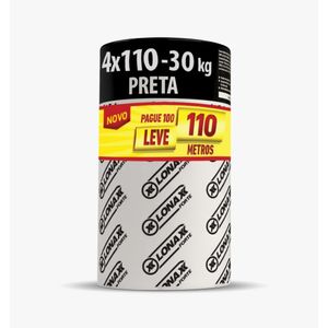Lona Preta 4X110 C/30Kg 68 Micras Lonax