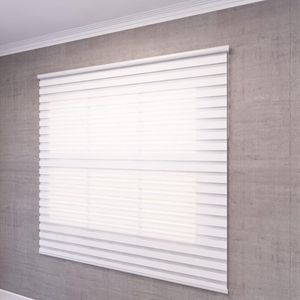 Persiana Horizontal Na Cor Branca Em Metal E Plástico 140x130cm Atlas
