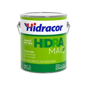 Esmalte Standard a Base de Água Hidramais Alto Brilho Vermelho 3L - Hidracor
