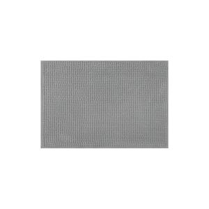 Tapete Chenille 60X40CM Cinza Claro Mettalized Uzoo