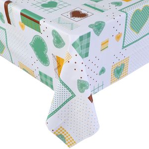 Toalha Termotex 1.40X2.20M Coração Verde 4668J Uzoo