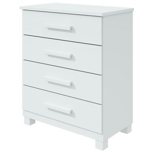 Cômoda Baião Branco Com 4 Gavetas Lopas