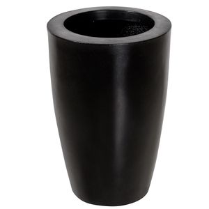 Vaso Cone Liso  Preto Absoluto 45x30cm Vasap
