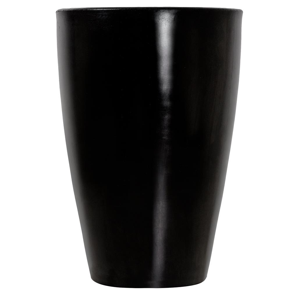 Vaso Cone Liso Preto Absoluto 55x38cm Vasap - Carajás